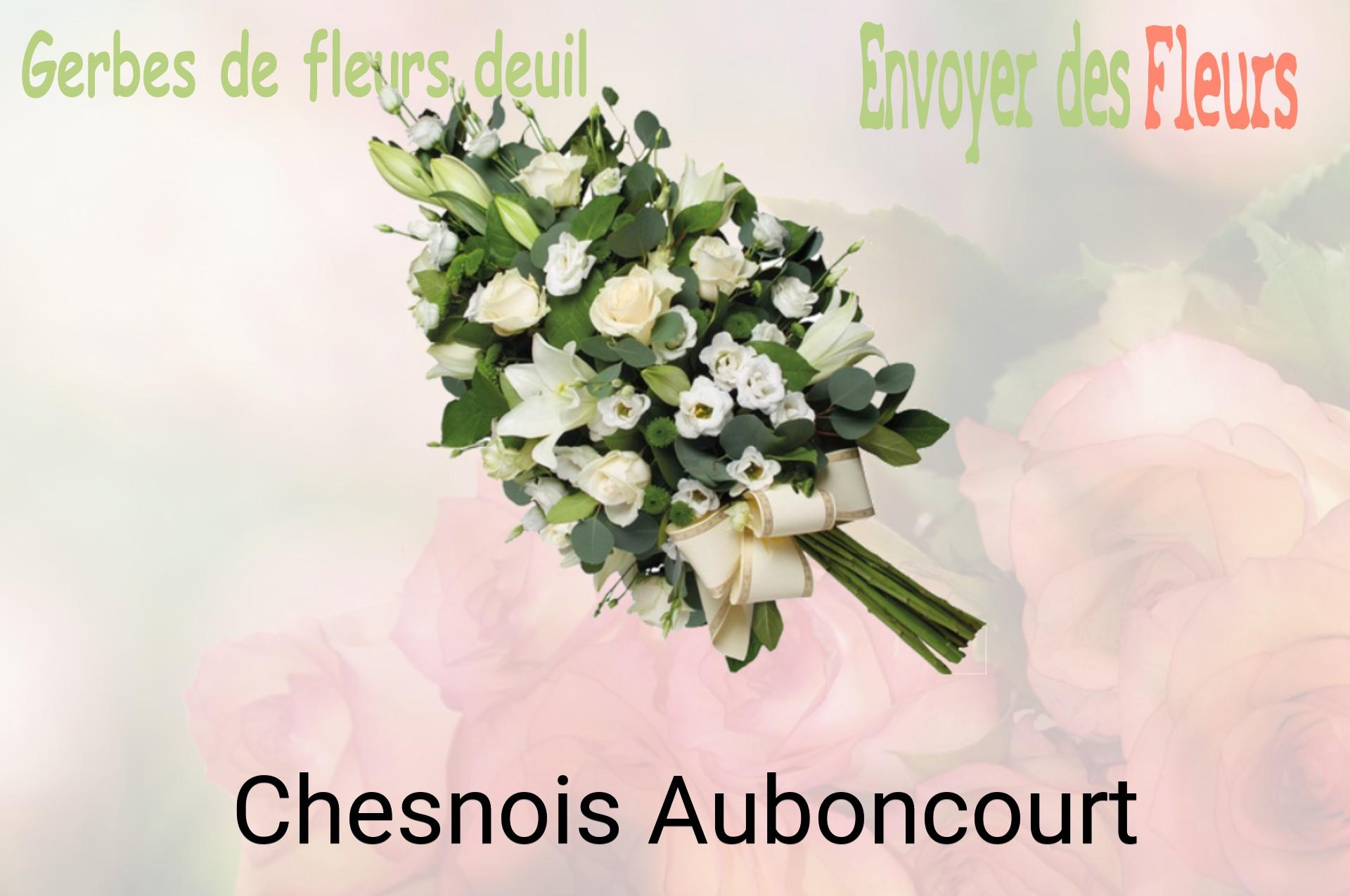Gerbe de fleurs de deuil livrée à Chesnois-Auboncourt